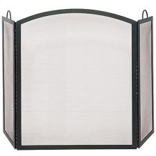 Black Fireplace Screen  - 56" Wide x 36" High