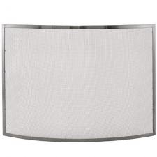 41" Wide x 31" High Pewter Fire Screen Uniflame S-1613
