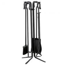 Black Fireplace Tool Set Uniflame f-11140