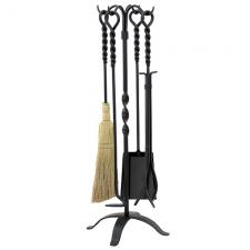 Black Fireplace Tool Set Uniflame T58650BK