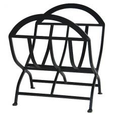 Black Wrought Iron Log Holder Uniflame w-1038
